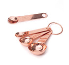 Modern 4-Piece Copper-Coated Stainless Steel Measuring Spoons product image