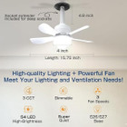 Eonini® Dimmable LED Socket Ceiling Fan Light product image