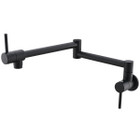 Double-Jointed Wall-Mounted Faucet with Two Handles for Pot-Filling product image