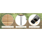 7-Piece Patio Rattan Cushioned Dining Set with Umbrella Hole product image