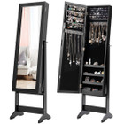 Mirrored Standing Jewelry Cabinet Storage Box product image