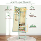Mirrored Standing Jewelry Cabinet Storage Box product image