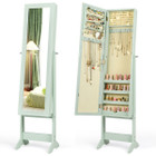 Mirrored Standing Jewelry Cabinet Storage Box product image