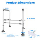 NewHome™ Adjustable Safety Rails for Toilets product image