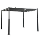 10' x 10' Outdoor Pergola with Retractable Canopy  product image