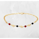 10-Inch 18K Gold Plated Mariner Jet Elephant Anklet product image