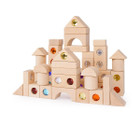 Wooden Gem Building Blocks Set (50-Piece) product image