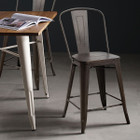 Tolix Style Metal Dining Chairs (Set of 4) product image