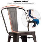 Tolix Style Metal Dining Chairs (Set of 4) product image