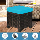 Rattan Cushioned Ottoman (2-Pack) product image