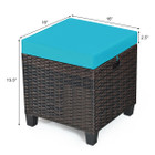 Rattan Cushioned Ottoman (2-Pack) product image