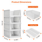 Plastic Stacking Collapsible Storage Box (4-Pack) product image