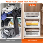 Plastic Stacking Collapsible Storage Box (4-Pack) product image