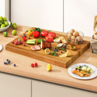 24-Inch Reversible Teakwood Cutting Board with Handle product image