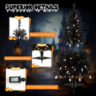 4.5-foot Artificial Tree with 65 Pumpkin and Ghost Decorations product image