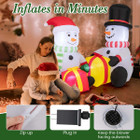 5-Foot Cute Blow-up Snowman Christmas Inflatables with Gift Boxes product image