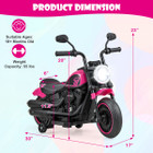 6V Kids' Electric Motorcycle with Training Wheels product image