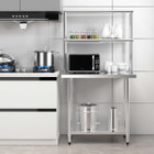 36'' Stainless Steel Table with Overshelves product image