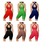 Women's 2-Piece Fashionable High-Waist Textured Workout Set product image