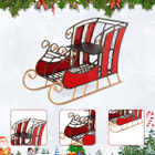 23" Christmas Santa Sleigh with 2-Tier Shelf product image