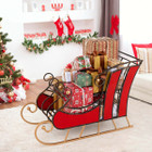 23" Christmas Santa Sleigh with 2-Tier Shelf product image