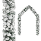 Christmas Garland with Flocked Snow Green 16 ft PVC product image