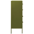 Chest of Drawers Olive Green 31.5"x13.8"x40" Steel product image
