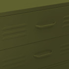 Chest of Drawers Olive Green 31.5"x13.8"x40" Steel product image