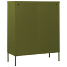 Chest of Drawers Olive Green 31.5"x13.8"x40" Steel product image