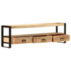 TV Stand 59.1"x11.8"x17.7" Solid Wood Mango product image