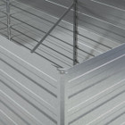 Garden Raised Bed 63"x31.5"x30.3" Galvanized Steel Silver product image