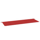 Garden Bench Cushion Red 59.1"x19.7"x1.2" Oxford Fabric product image