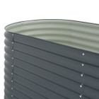 Garden Raised Bed 94.5"x31.5"x31.9" Galvanized Steel Gray product image