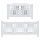 MDF Radiator Cover White 80.7" product image