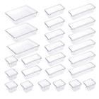 25-Piece Clear Plastic Drawer Organizers product image