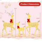 3-Pieces Lighted Family Deer Set  product image