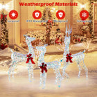 3-Piece Lighted Christmas Reindeer Family with LED Lights product image