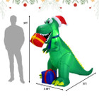  6ft Inflatable Dinosaur Christmas Decoration product image