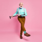Greeting Card with Fun Crew Length Novelty Socks (2-Pack) product image