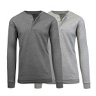 Men's Long Sleeve Henley Thermal Shirts (2-Pack) product image
