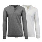 Men's Long Sleeve Henley Thermal Shirt (2-Pack) product image