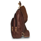 Real Leather Solid Strap Shoulder Sling Bag product image