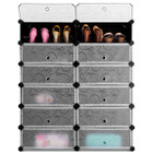 12-Cube DIY Portable Plastic Shoe Rack product image