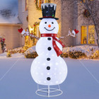 6ft Lighted Pop-Up Christmas Snowman with  Hat and Scarf product image
