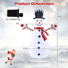 6ft Lighted Pop-Up Christmas Snowman with  Hat and Scarf product image
