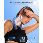 Rechargeable Personal Neck Fan with LED Display product image