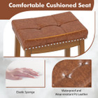 PU Leather Saddle Bar Stools (Set of 2 or 4) product image