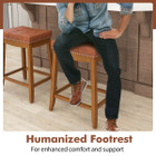 PU Leather Saddle Bar Stools (Set of 2 or 4) product image