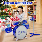 Kids' Jazz Drum Set with Mic Stand & Mini Keyboard product image