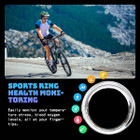 Smart Ring Fitness Tracker Rate Monitor Sleep Recorder Activity Reminder with Charging Case,IP68 Waterproof(10#) product image
